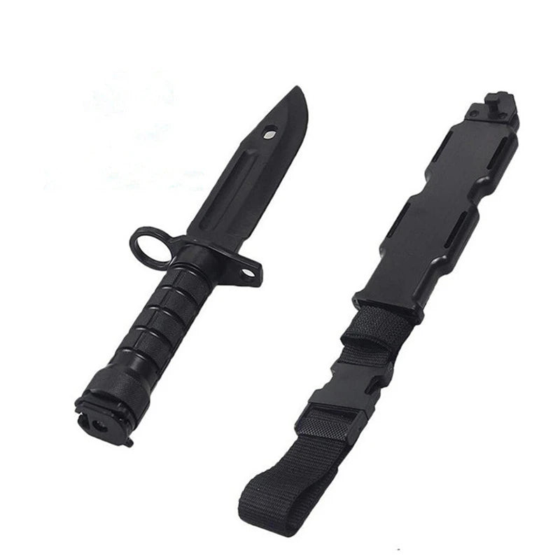 Safe 1: 1 Rubber Knife Military Training Enthusiasts CS Cosplay Toy Sword First Blood Props Dagger Model M89C