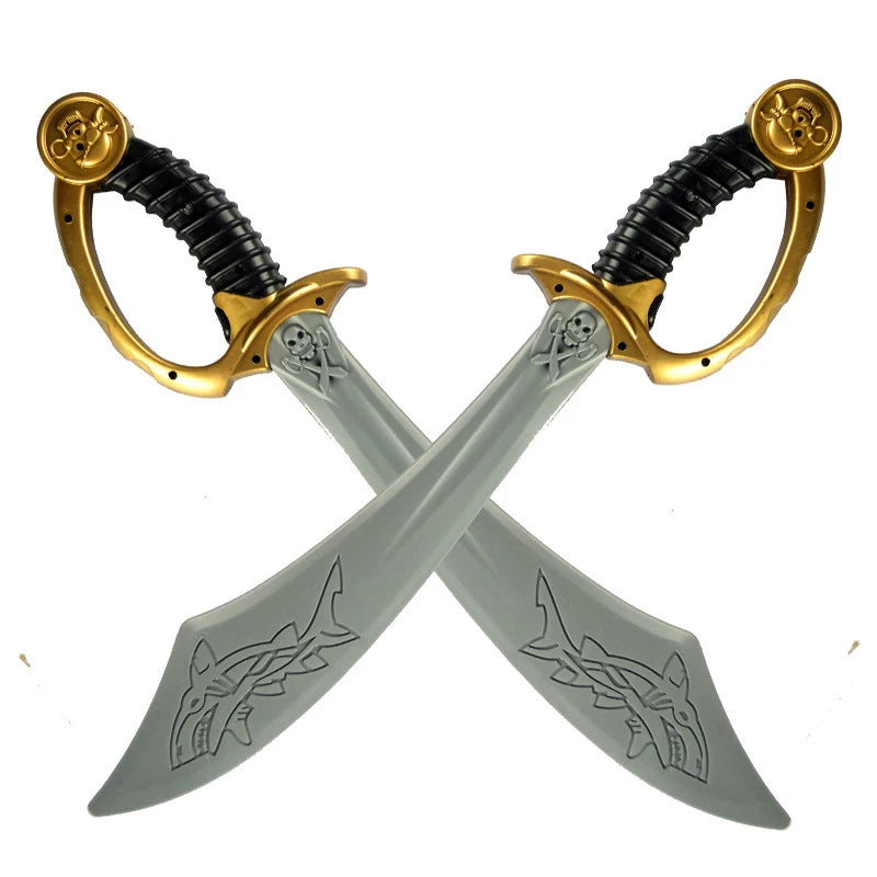 Cosplay Halloween Sword Pirate Skull Plastic Weapons Movie Anime Party Show Props Children School Stage Performance Toys