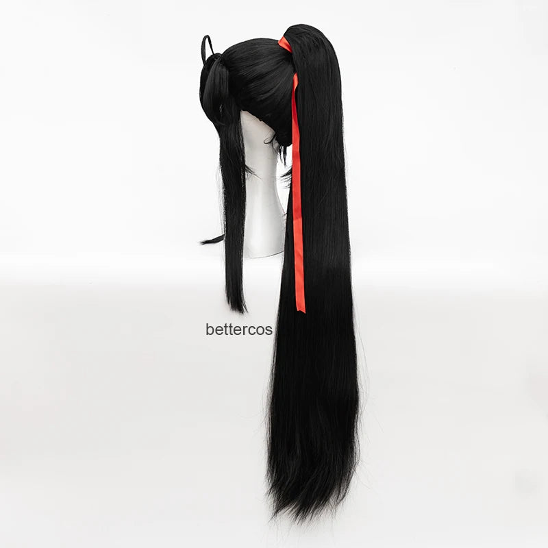 Anime Mo Dao Zu Shi The Grandmaster of Demonic Cultivation Wei Wuxian Cosplay Wig Heat Resistant Hair Wigs + Wig Cap