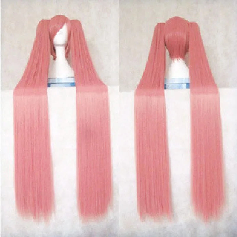 HAIRJOY  Synthetic Hair Green  Cosplay Wig  Party Wigs with 2 Clip On Double Ponytail 8 Colors Available Free Shipping