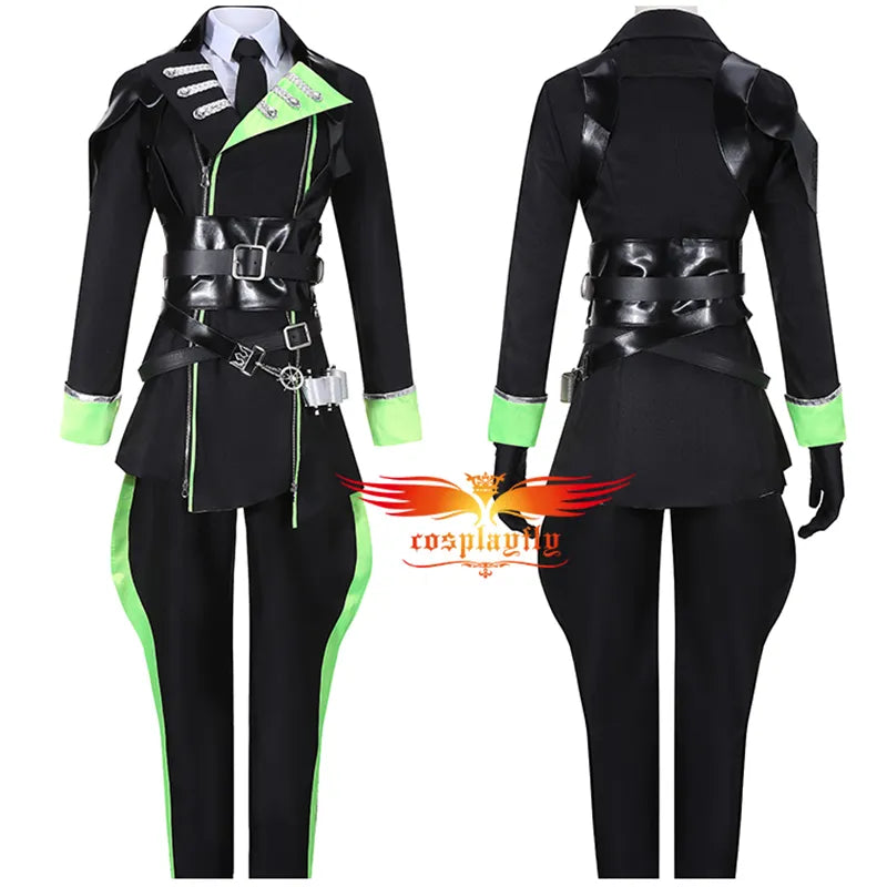 Game Twisted-Wonderland Diasomnia Silver/Sebek Zigvolt Cosplay Costume Asian Men Uniform Jacket Pants Shirt Gloves Accessories