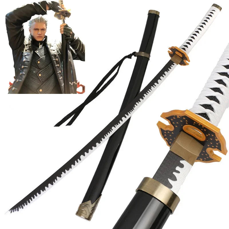 Newest Cosplay Ghost Cry Bamboo Assembled Sword  Role Playing Virgil Nero Enma Demon Katana 104cm Weapon Model