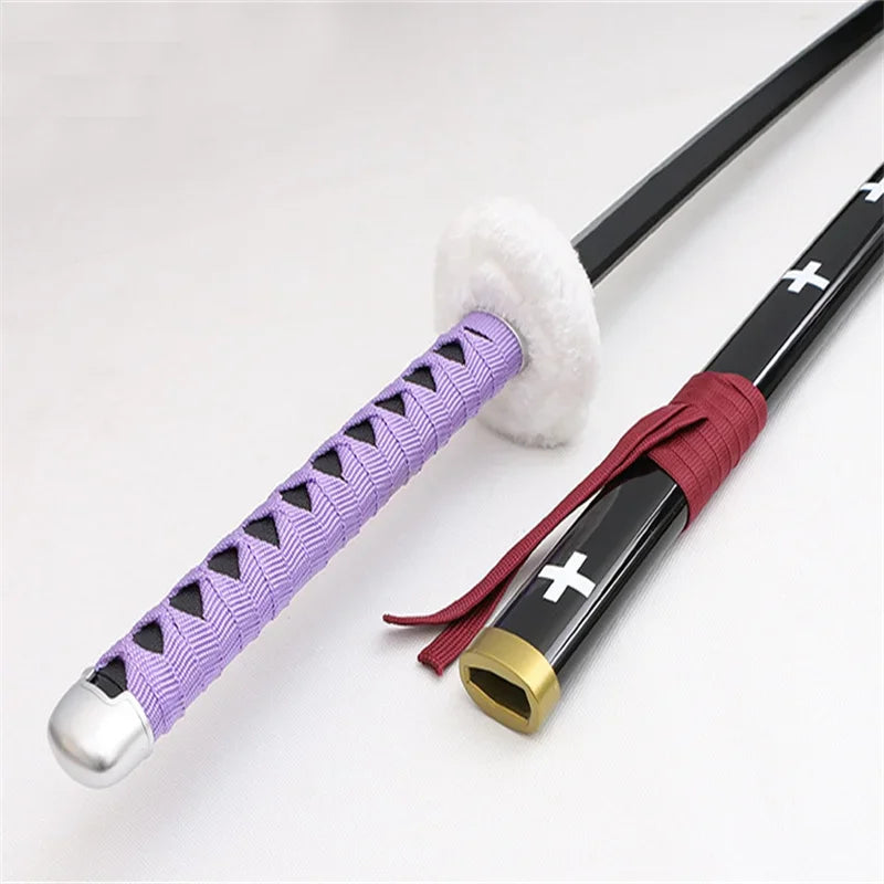 New Cosplay OP Trafalgar Law 3 Style Wood Katana Weapon Role Play Trafalgar D Water Law Model Sword 104cm