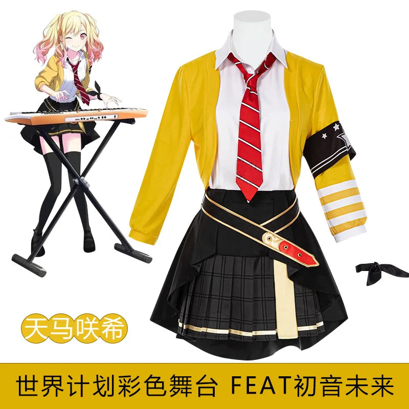 Project Sekai Colorful Stage Feat Tenma Saki Cute Girls Outfits Anime Cosplay Costumes Halloween Carnival Role-Playing Uniform
