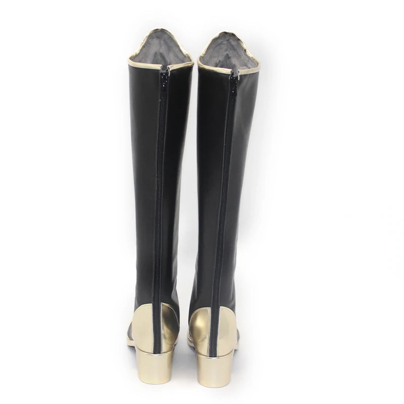 Game Twisted Wonderland Rook Cosplay Shoes PU Leather Shoes Halloween Carnival Boots Props Custom Made