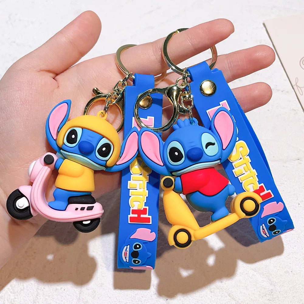 Funko Pocket Keychain Stitch Elvis Stitch Summer Stitch Vinyl Dolls Figure Model Toys for Children Birthday Gift