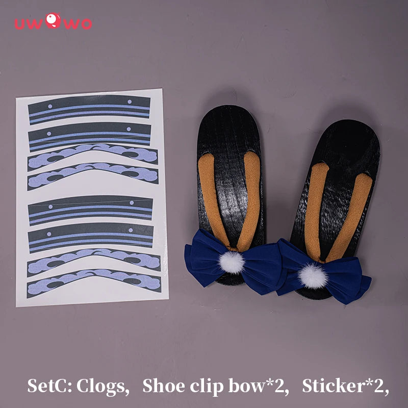 In Stock UWOWO Sangonomiya Kokomi Cosplay Game Genshin Impact Cosplay Kokomi For Halloween Costume Pearl of Wisdom Outfit