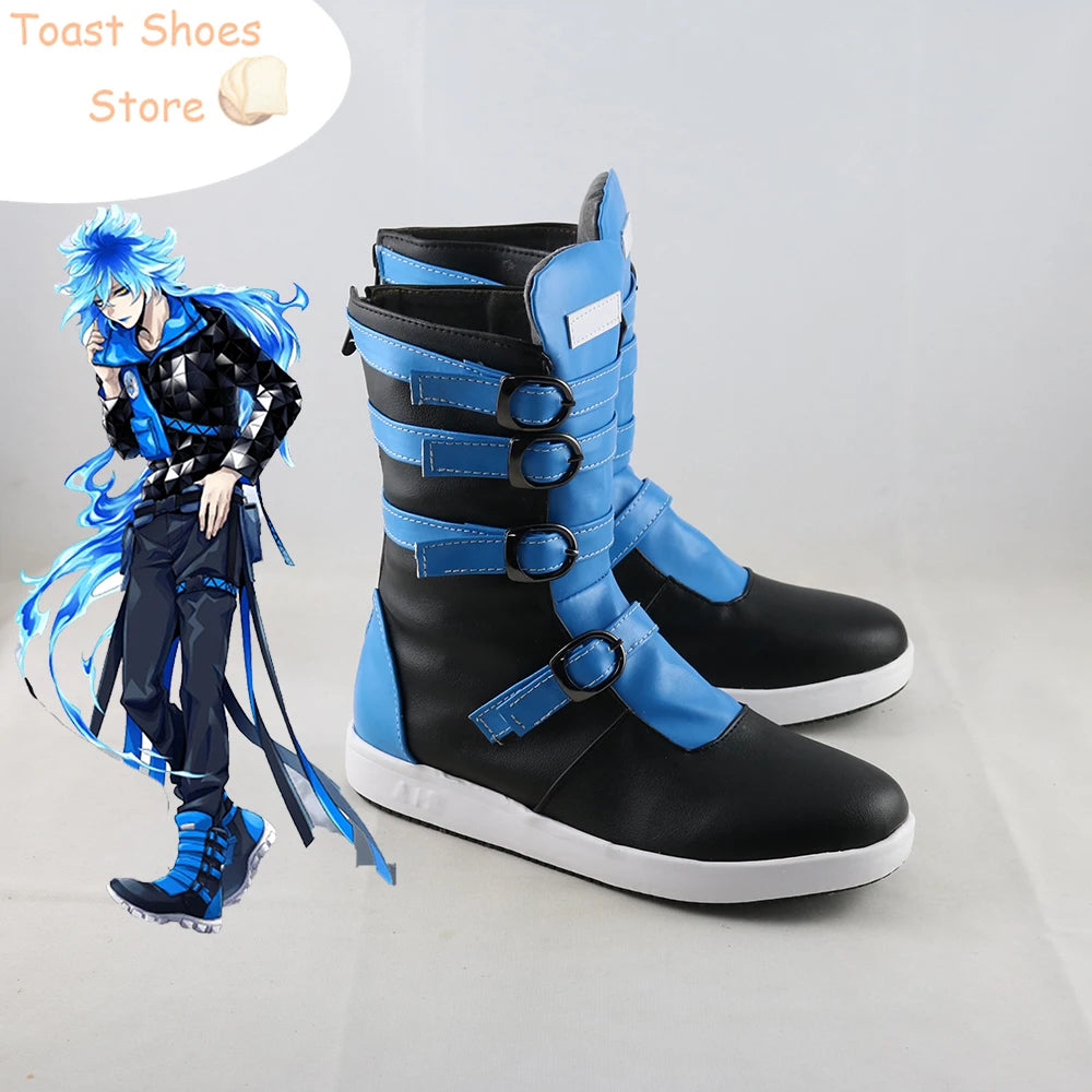 Idia Cosplay Shoes Game Twisted Wonderland Cosplay Prop PU Leather Shoes Halloween Carnival Boots Costume Prop