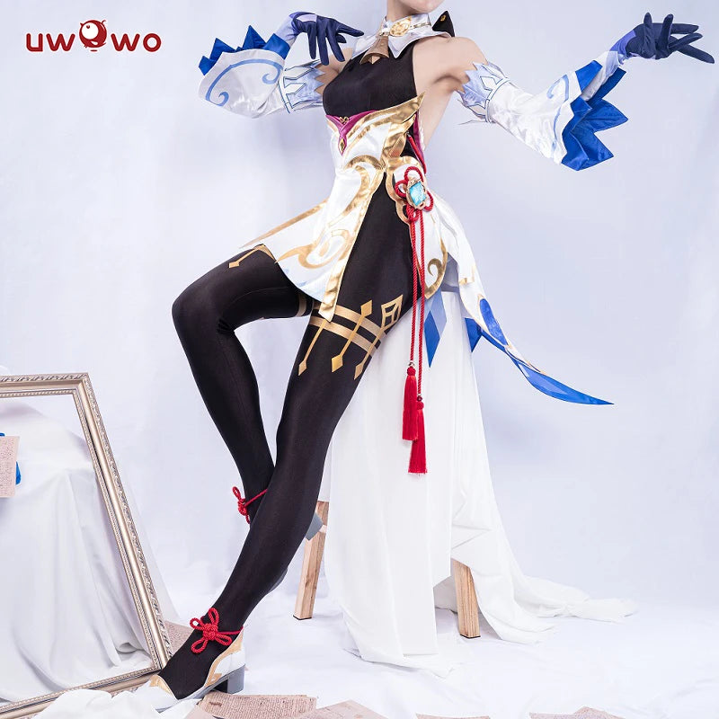 In Stock UWOWO Ganyu Cosplay Game Genshin Impact Cosplay Ganyu Halloween Christmas Costumes Full Set Women Girl Gan Yu Outfit