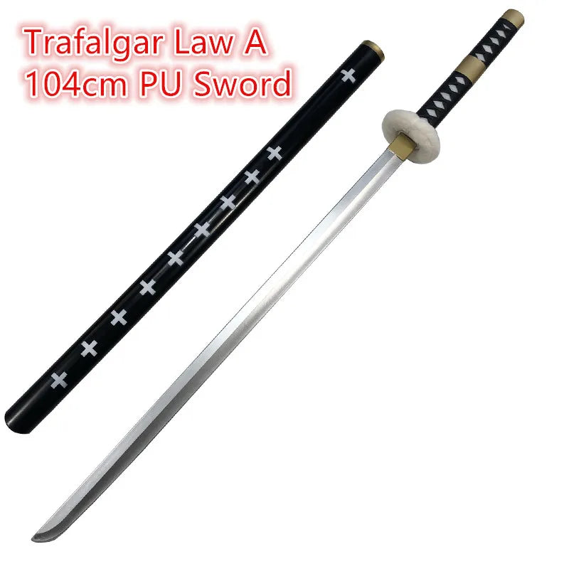 Sword Zoro Sword Kozuki Oden Yamato Purple Sword Weapon Cosplay Katana Knife Safety PU Samurai Sword Prop Toys 104cm