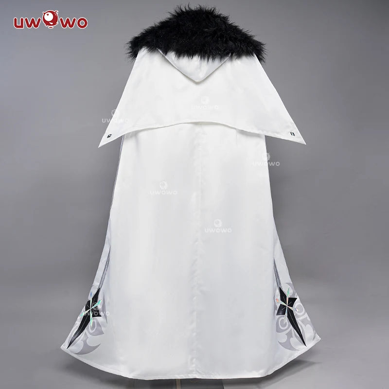 In Stock UWOWO Genshin Impact Columbina Cosplay Costume Fatui Harbingers Damselette Snezhnaya Halloween Christmas Costumes