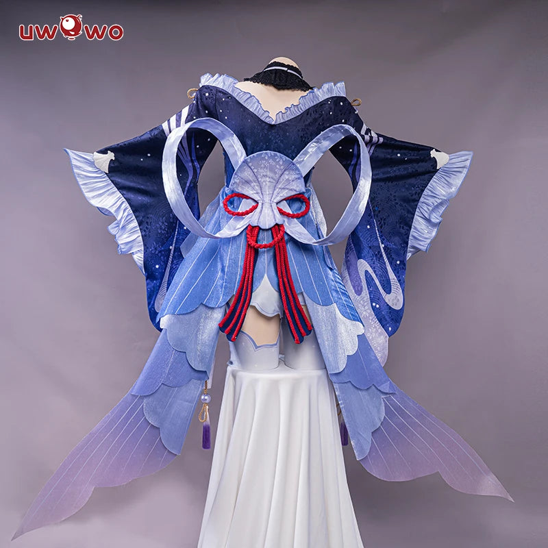 In Stock UWOWO Sangonomiya Kokomi Cosplay Game Genshin Impact Cosplay Kokomi For Halloween Costume Pearl of Wisdom Outfit