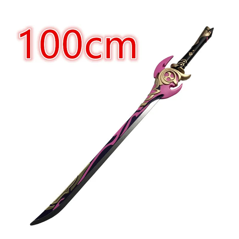 Raiden Shogun Katana Genshin Impact Beelzebul Musou Sword Weapon Cosplay Stage Props Safety PU Carnival Gift Toy 105cm