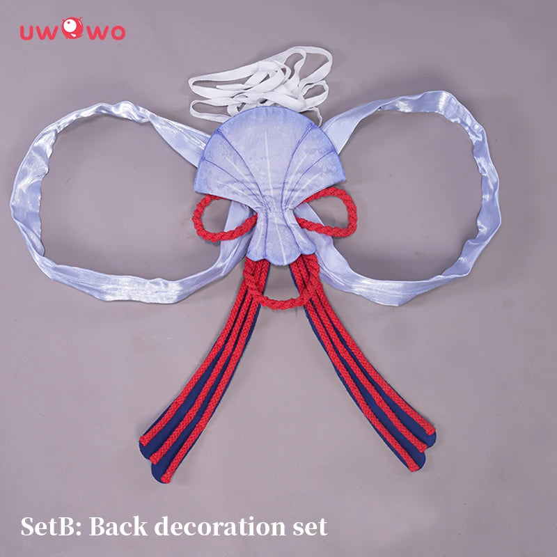 In Stock UWOWO Sangonomiya Kokomi Cosplay Game Genshin Impact Cosplay Kokomi For Halloween Costume Pearl of Wisdom Outfit