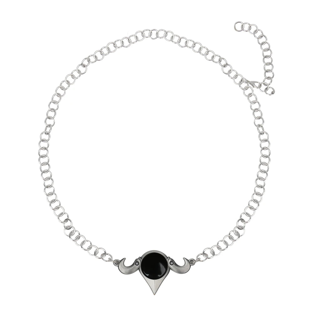 Game Baldur's Gate 3 Shadowheart Headwear Jewelry Chain Alloy Made Necklace Pendant Halloween Witch Priest Cosplay Prop in Box