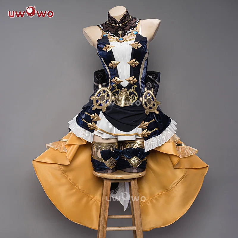 PRE-SALE UWOWO Navia Cosplay Genshin Impact Navia Cosplay Costume Fontaine Rococo Style Dress Cosplay Halloween Costume