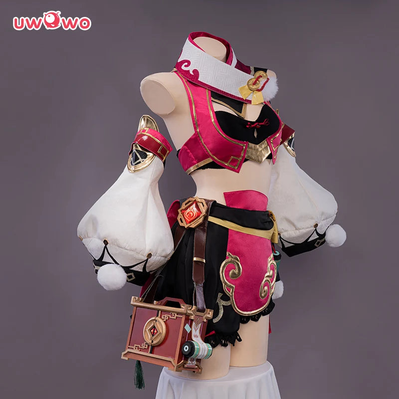 Only XXL XXXL - UWOWO Yanfei Cosplay Hot Genshin Impact Cosplay Halloween Costume Wise Innocence Cute Yan Fei Cosplay Outfits