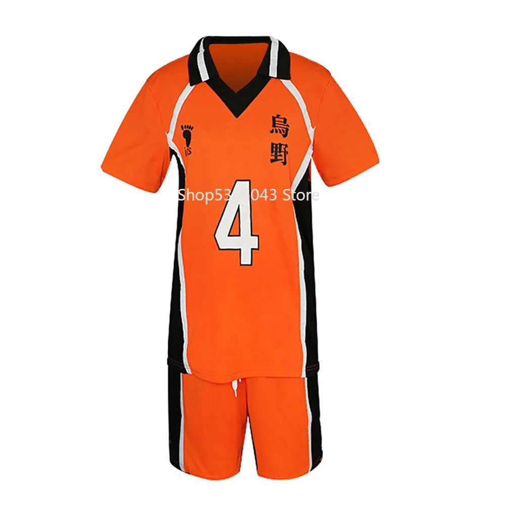 Haikyuu!! Haikyuu T-Shirt Shorts Hinata Shoyo Cosplay Costume Karasuno Sportswear High School Uniform Jersey Christmas Party
