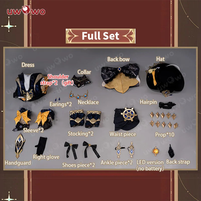 PRE-SALE UWOWO Navia Cosplay Genshin Impact Navia Cosplay Costume Fontaine Rococo Style Dress Cosplay Halloween Costume