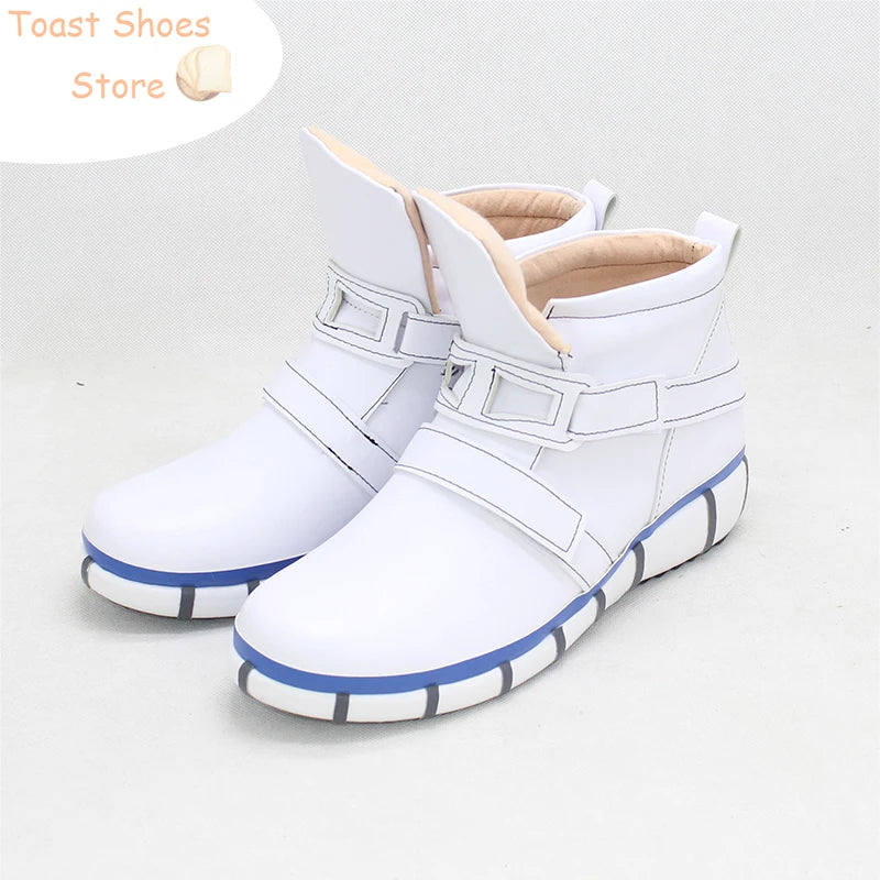 Game Twisted Wonderland Idia Cosplay Shoes White Casual Boots Halloween Carnival Cosplay Props Accessories Costume Prop
