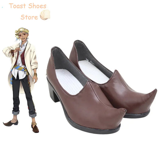 Kalim Cosplay Shoes Game Twisted Wonderland PU Leather Shoes Costume Prop Halloween Carnival Cosplay Props