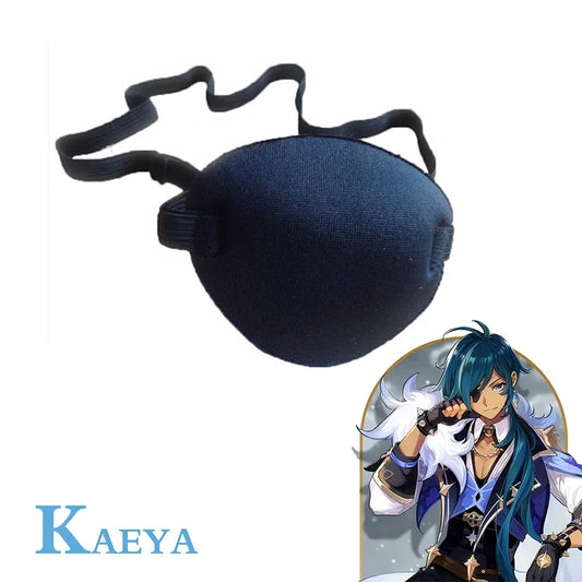 Genshin Impact Kaeya Cosplay Eye Patch Adjustable Eye Patch Adult Kid Medical Patch Sleep Aid Pirate Cosplay Costume