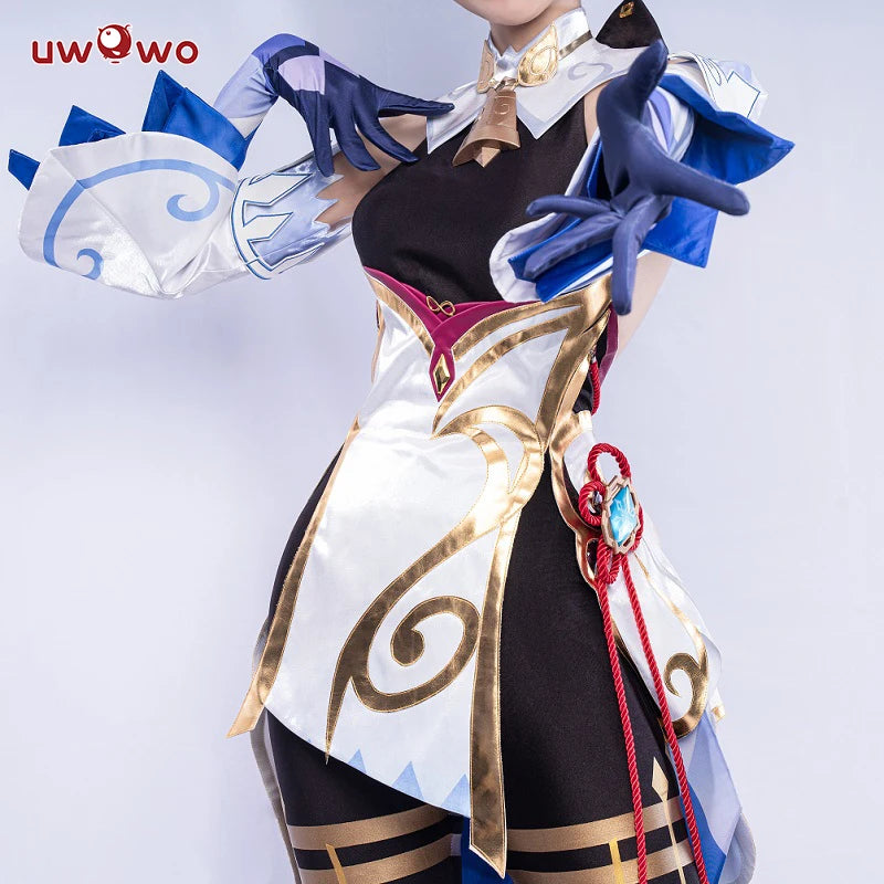 In Stock UWOWO Ganyu Cosplay Game Genshin Impact Cosplay Ganyu Halloween Christmas Costumes Full Set Women Girl Gan Yu Outfit