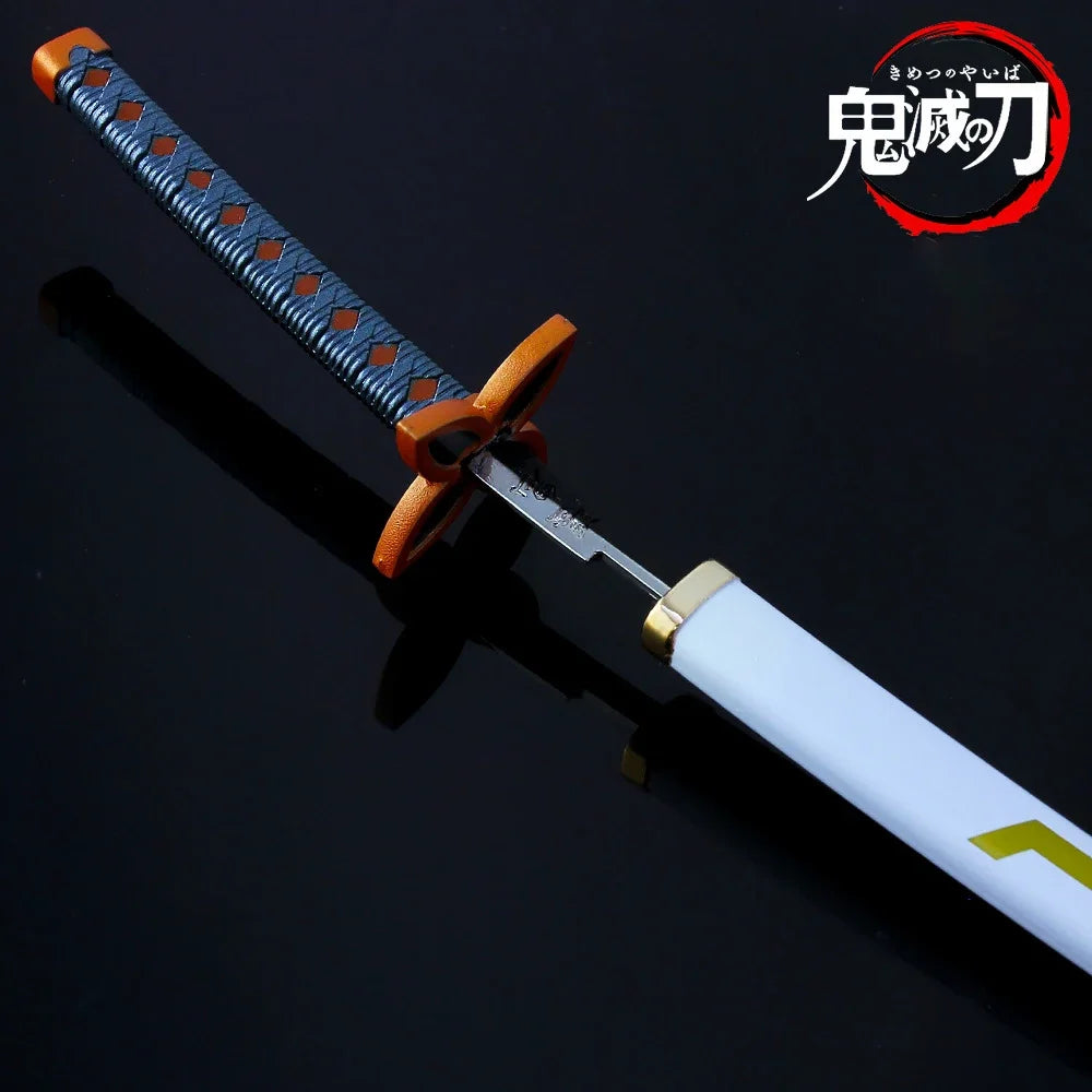 Demon Slayer Cosplay Sword The Insect Hashira Kochou Shinobu Nichirin Blade Japanese Katana Knife Uncut Weapon Model Toy For Kid
