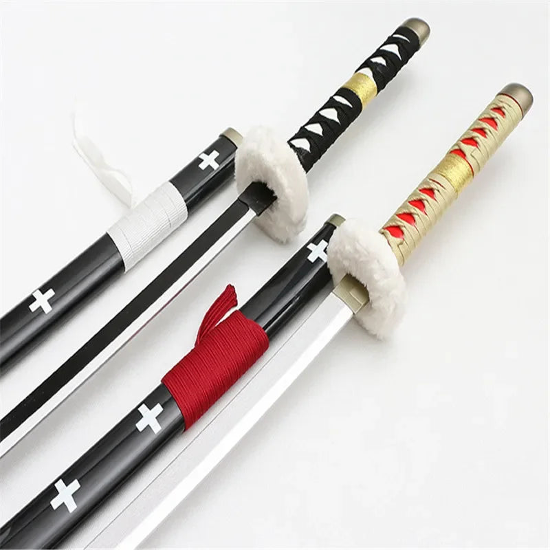 New Cosplay OP Trafalgar Law 3 Style Wood Katana Weapon Role Play Trafalgar D Water Law Model Sword 104cm