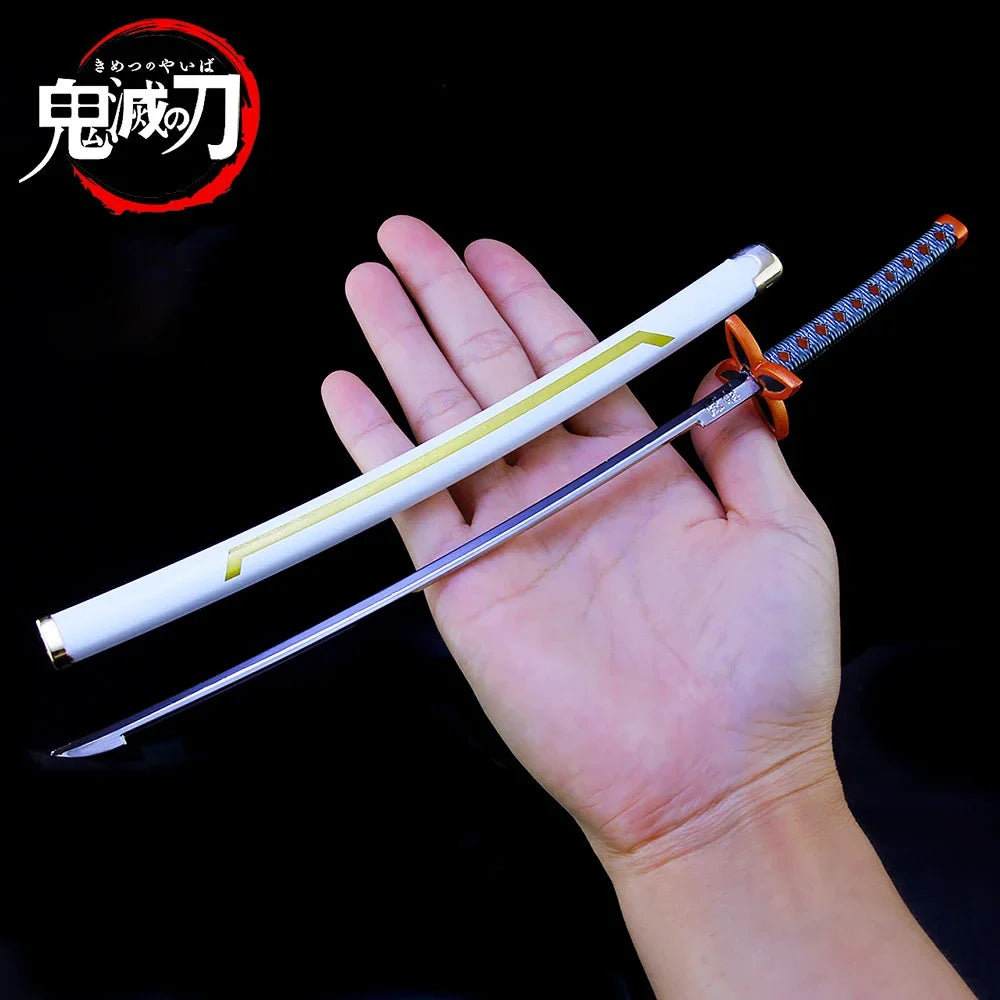 Demon Slayer Cosplay Sword The Insect Hashira Kochou Shinobu Nichirin Blade Japanese Katana Knife Uncut Weapon Model Toy For Kid