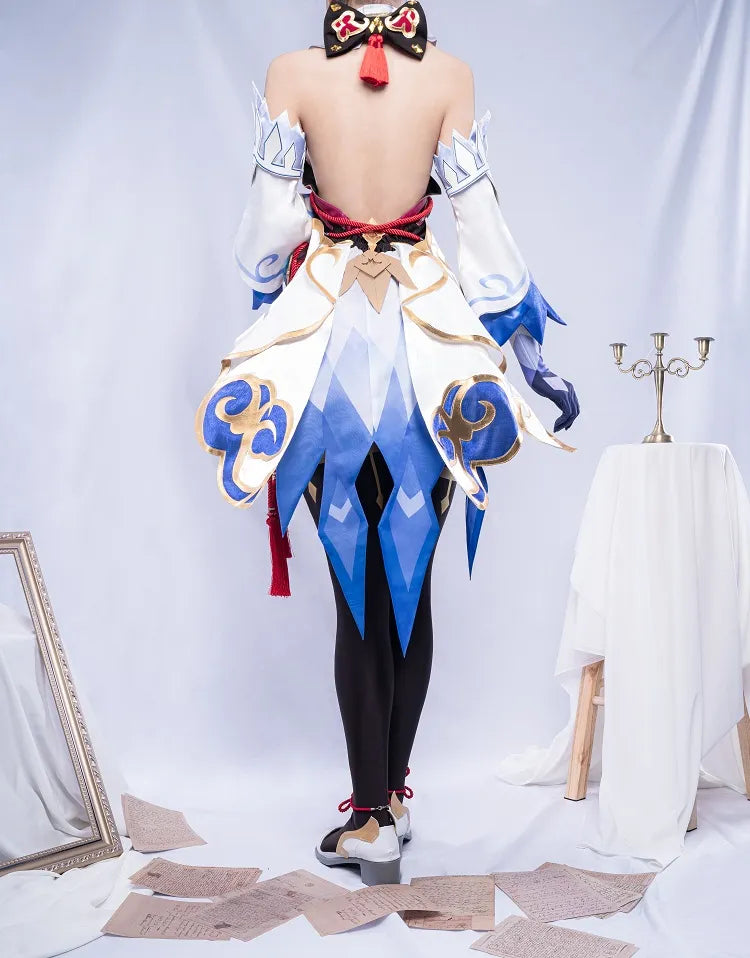 In Stock UWOWO Ganyu Cosplay Game Genshin Impact Cosplay Ganyu Halloween Christmas Costumes Full Set Women Girl Gan Yu Outfit