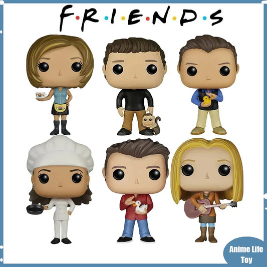 Hot Sitcom Friends Rachel Green Ross Geller Monica Chandler Bing Joey Phoebe Buffay Vinyl Doll Figures Toys Action Figure