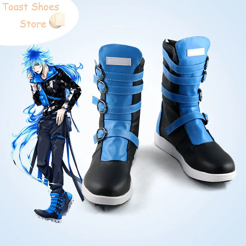 Idia Cosplay Shoes Game Twisted Wonderland Cosplay Prop PU Leather Shoes Halloween Carnival Boots Costume Prop
