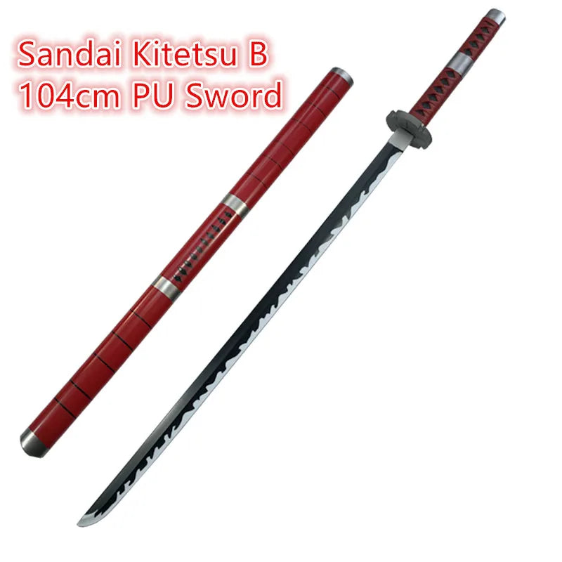 104cm Cosplay Sword Zoro Sword Kozuki Oden Yamato Purple Sword Samurai Katana Weapon Knife Safety PU Toy Gift