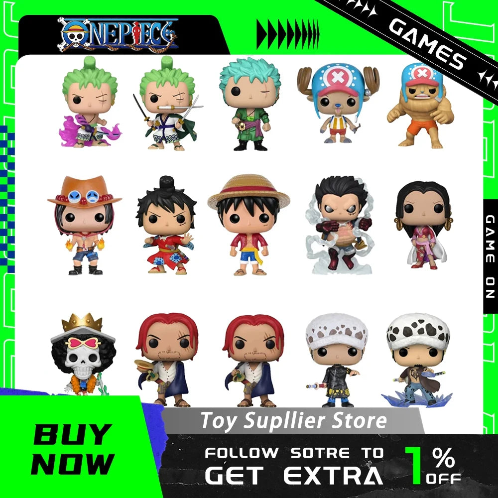 One Piece Figure Luffy Ace Anime Figurine Zoro Chopper Shanks Figures PVC Statue Model Doll Collectible Ornament Toys