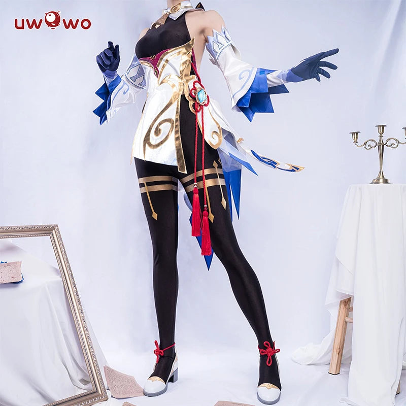 In Stock UWOWO Ganyu Cosplay Game Genshin Impact Cosplay Ganyu Halloween Christmas Costumes Full Set Women Girl Gan Yu Outfit