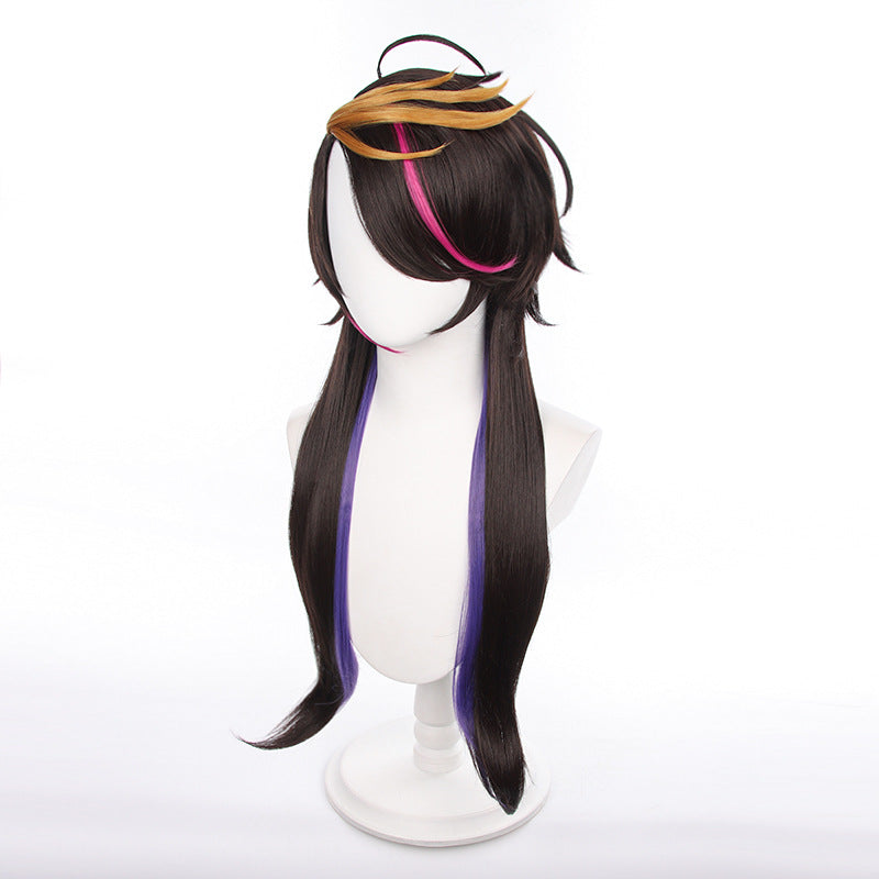ShuYamino Cos Wig Highlights Long Trailing Hair