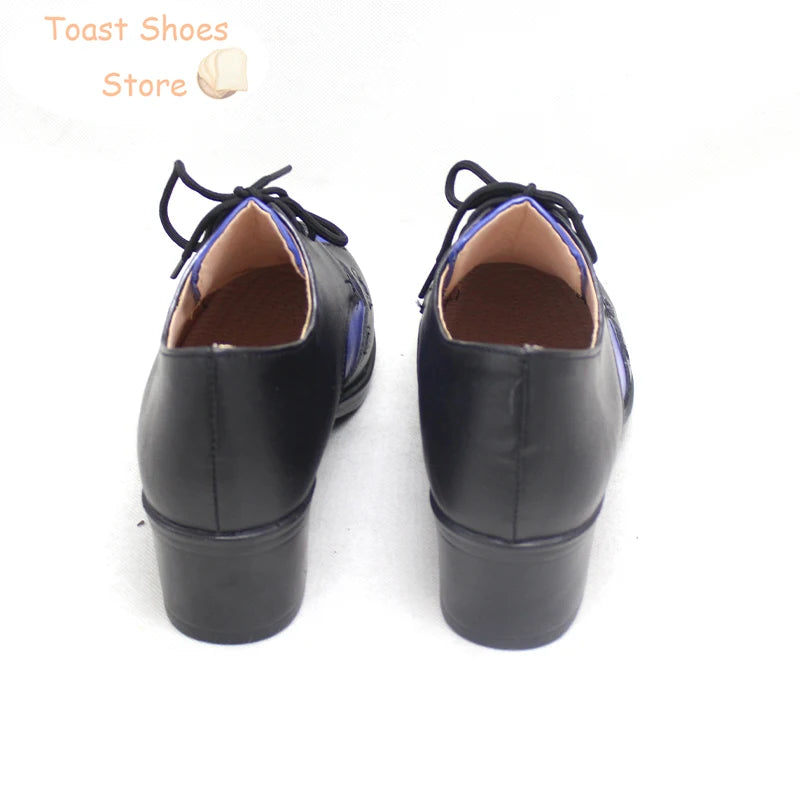 Game Twisted-Wonderland Dire Crowley Cosplay Shoes PU Leather Shoes Costume Prop Halloween Carnival Boots Costume Prop