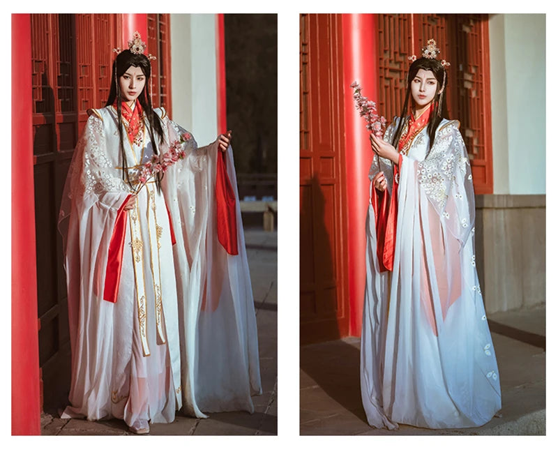 Heaven Official's Blessing Crown Prince Yueshen Xie Lian Cosplay Costume Wedding Dress Men's Women's Han Chinese Clothing Wig