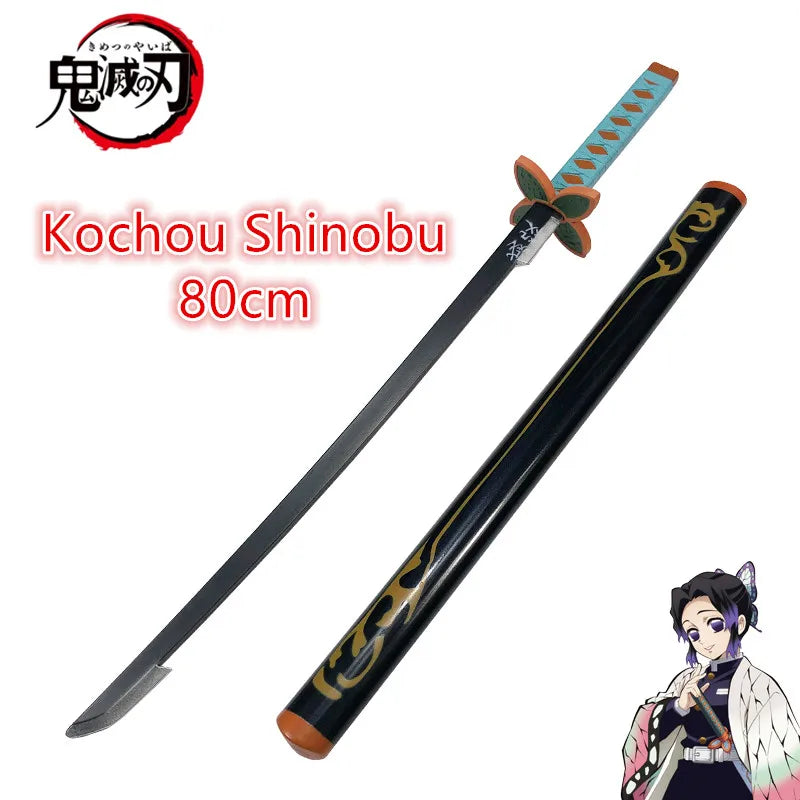 80cm Anime Kimetsu no Yaiba Original Katana Cosplay Weapon Demon Slayer Sword Tomioka Giyuu Kyoujurou Tanjirou Swords
