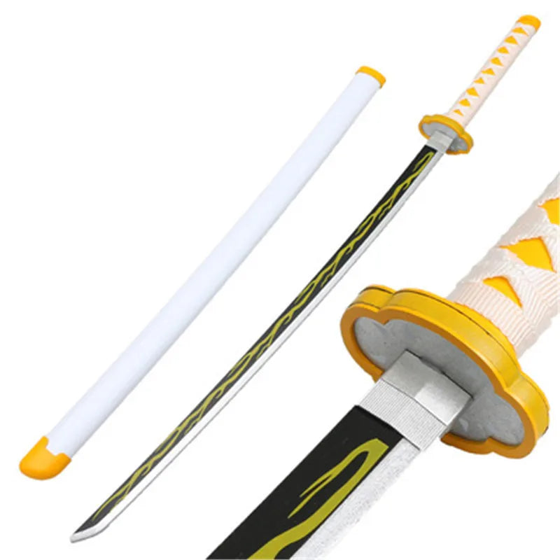 Cosplay Kimetsu no Yaiba Sword Weapon Demon Slayer Satoman Tanjiro  Kaigaku Sword 1:1 Anime Ninja Knife Wood Prop 104cm Katana