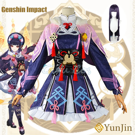 Genshin Impact YunJin Cosplay Costume Adult Carnival Uniform  Anime Halloween Costumes Women Game