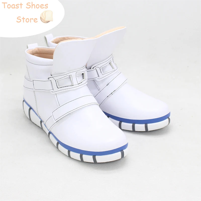 Game Twisted Wonderland Idia Cosplay Shoes White Casual Boots Halloween Carnival Cosplay Props Accessories Costume Prop