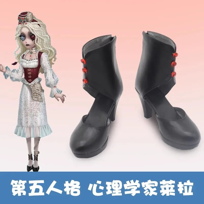 Identity Ⅴ Lelah  Cosplay Shoes Boot Lelah  Costume Halloween Shoes For Women Girls PU Leather High Heels