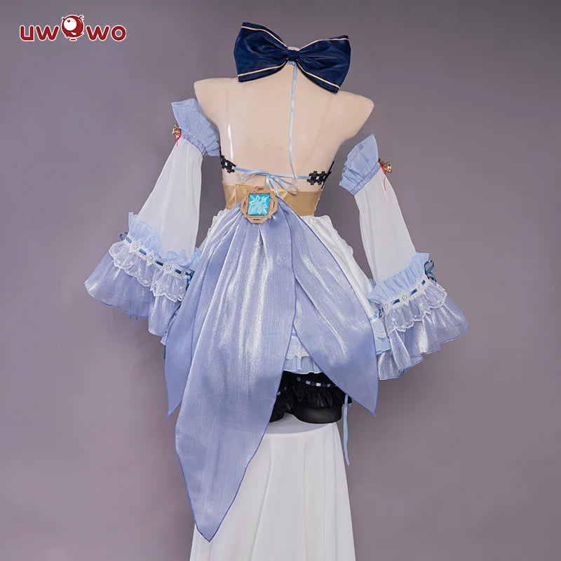 In Stock UWOWO Ganyu Cosplay Maid Dress Game Genshin Impact Cosplay Ganyu Maid Halloween Costumes Genshin Fanart Maid Outfit