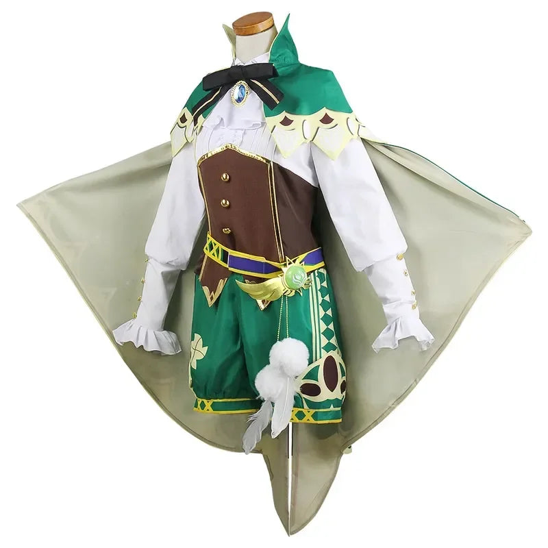 Venti Cosplay Genshin Impact Cosplay Costume Uniform Wig Venti Chinese Style Halloween Costumes for Women Game Wendi Windy
