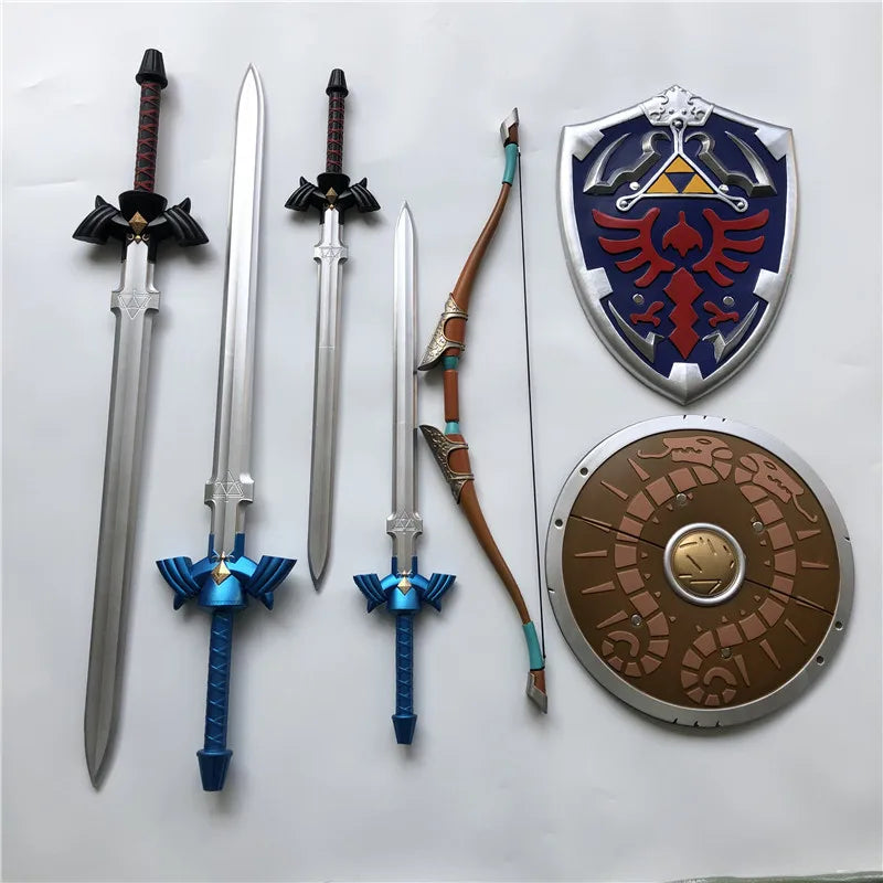 Game 1:1 Link Sky Shield and Sky Sword Cosplay PU Props Cos weapon Halloween Weapon cosplay Stage props toys 108cm