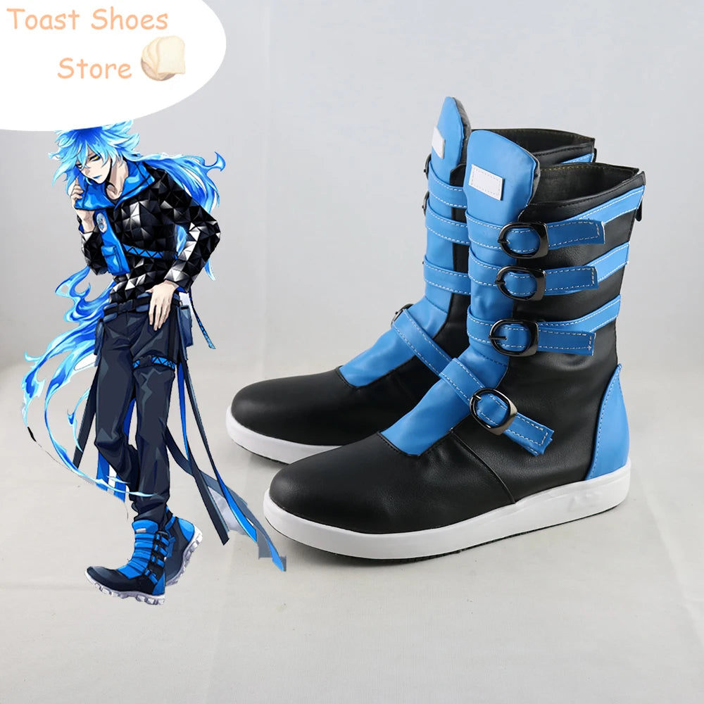Idia Cosplay Shoes Game Twisted Wonderland Cosplay Prop PU Leather Shoes Halloween Carnival Boots Costume Prop