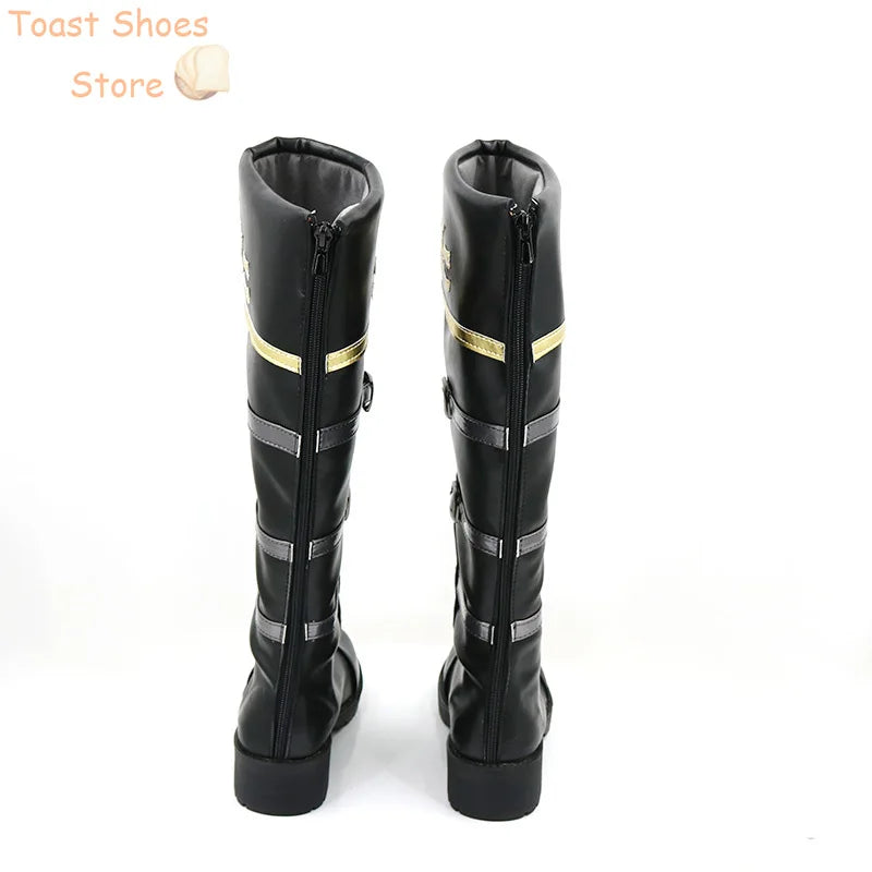 Game Identity V Night's Watch Ithaqua Cosplay Shoes PU Leather Shoes Halloween Carnival Boots Cosplay Prop Costume Prop