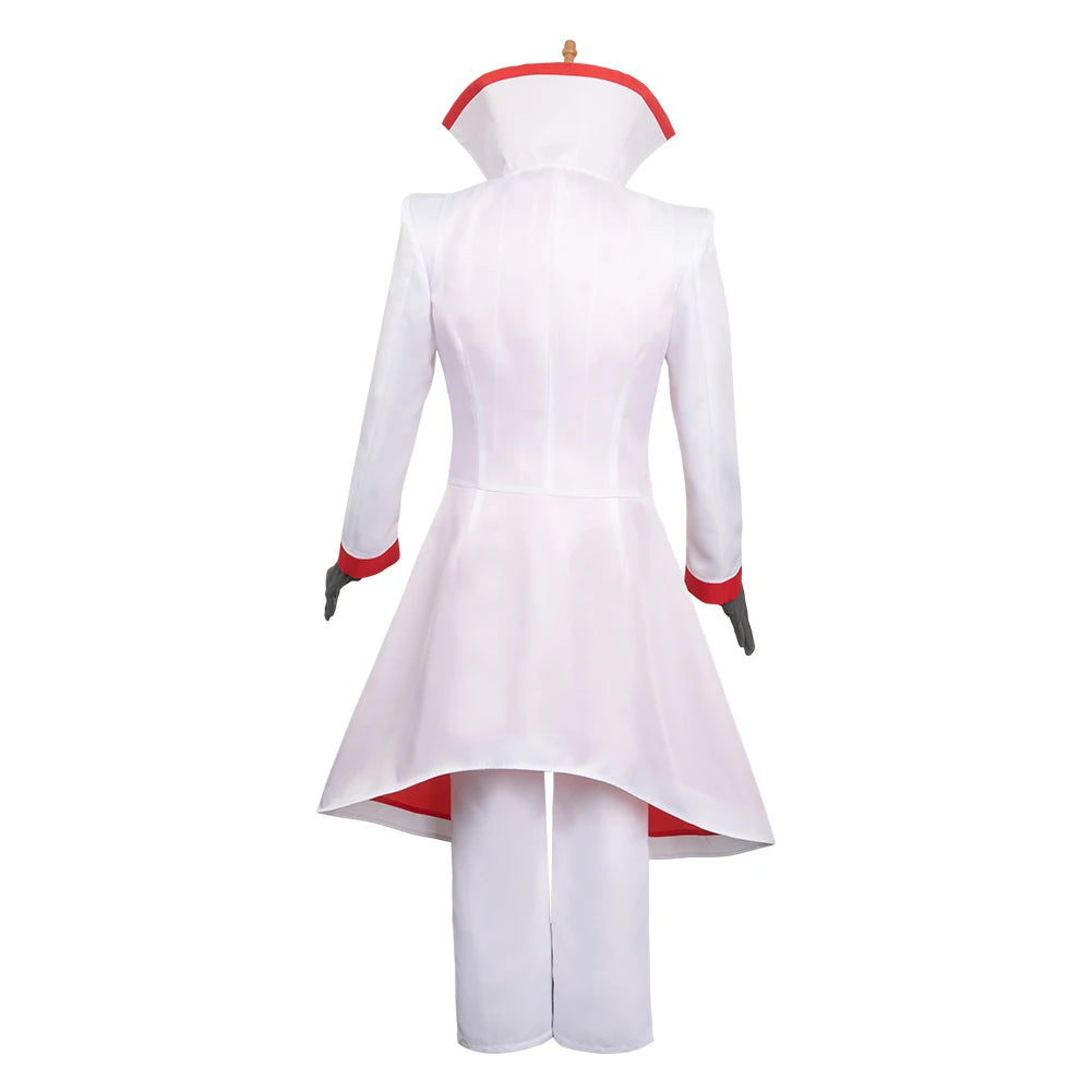 Lucifer Cosplay Fantasia Anime Hotel Costume Disguise for Adult Men Women Uniform Tops Pants Outfit Male Halloween Carnival Suit
